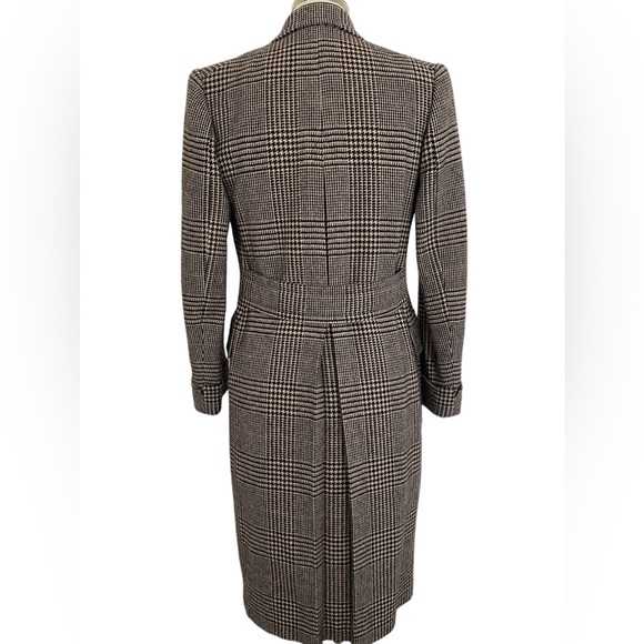 Ralph Lauren Purple Label Houndstooth Long Coat, Size 4 (S) - Picture 2 of 4